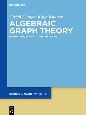 cover image of Algebraic Graph Theory